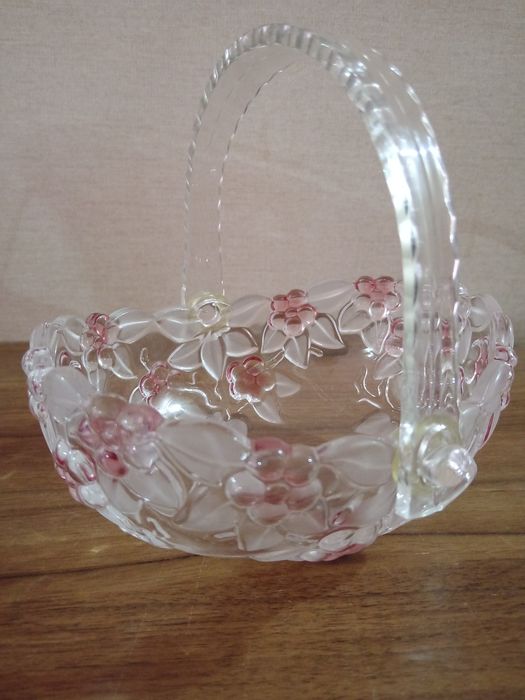 Винтажная конфетница-корзинка Walther-Glas (Германия)