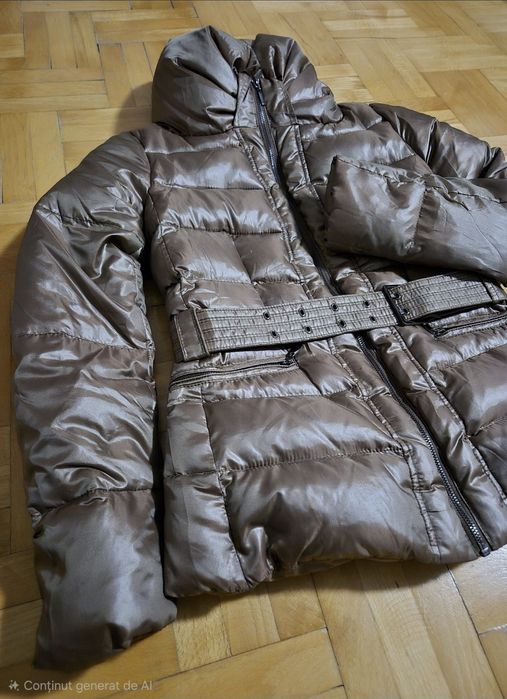 Geacă Premium Zara, Puf și pene naturale, Călduroasă - S