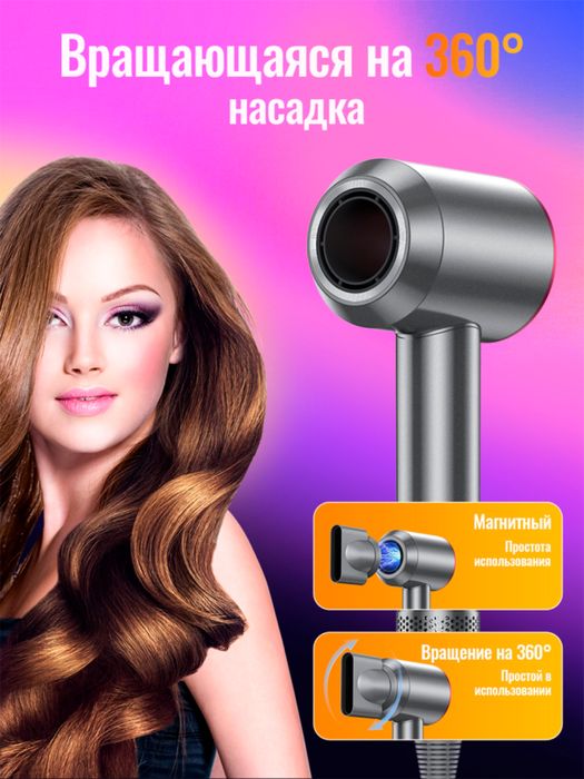 Hoco HP10/HP11/HP12 DYSON Высокоскоростной фен с отрицательными ионами