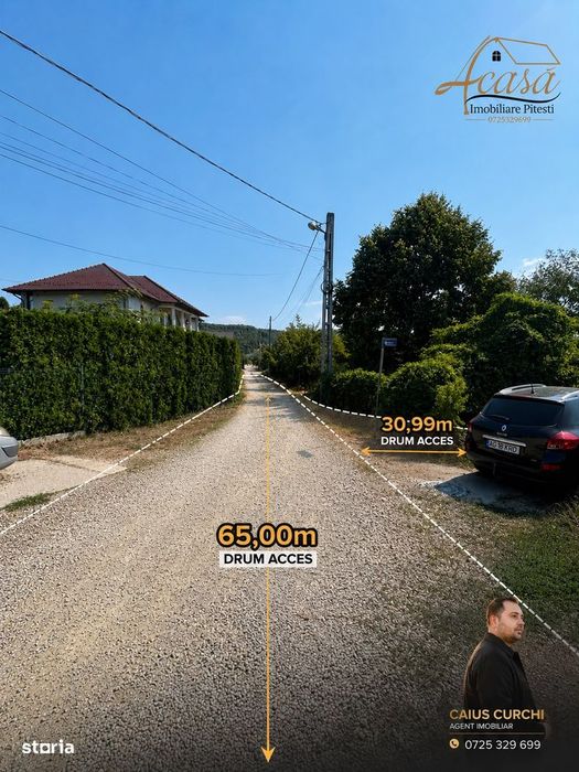 Teren intravilan 9.997 mp Ștefănești – ideal pentru dezvoltatori