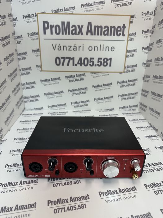 Interfata audio Focusrite Clarett 2Pre USB ProMax Amanet