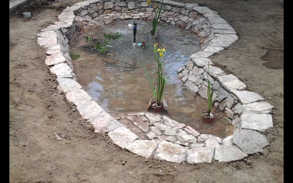 Пруд Водопад. Можно для рыбок  с пультом управления