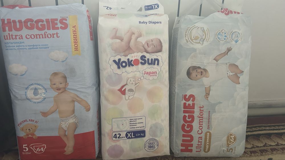 Подгузник Huggies, Yukosun