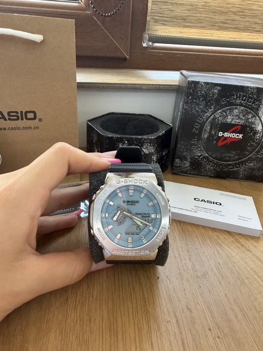 Casio G-Shock  GM-B2100 Full Metal Square - Ice Blue | Nou
