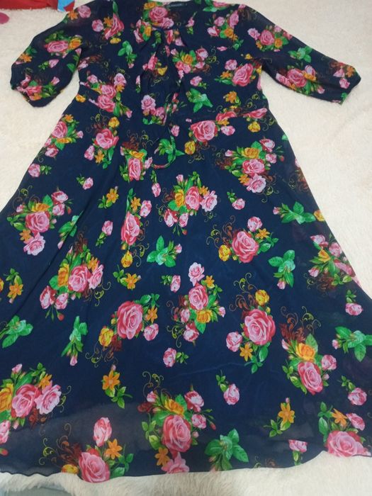 Шифоновое платье 54 размера