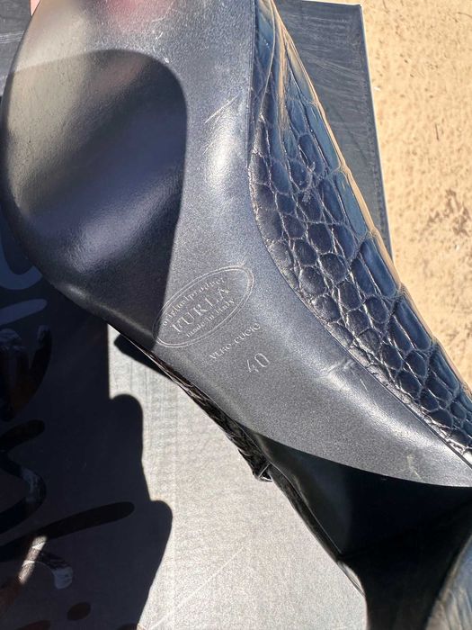 FURLA боти естествена кожа 40