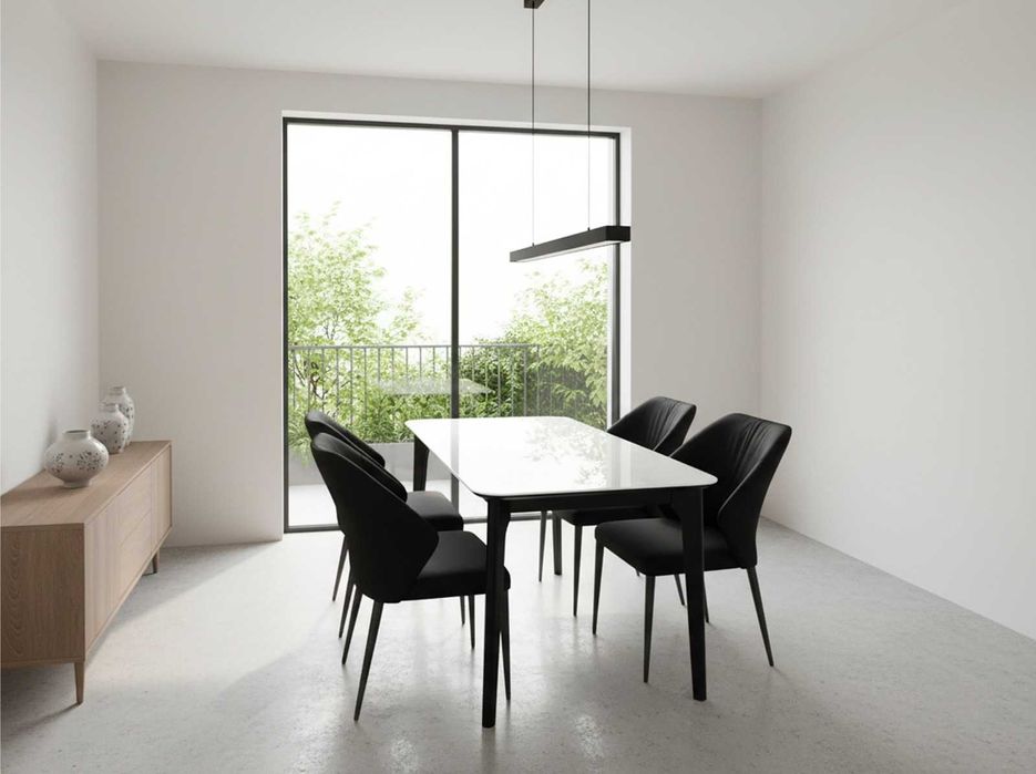 Стол SX-855, 1.3*80*75 НОЖКИ ЧЕРНЫЙ