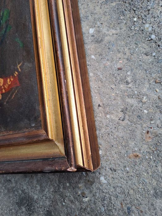 tablou pictura pe panza 77/57 cm semnat P Vincent