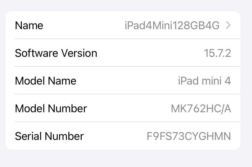Apple iPad Mini 4 128GB 4G Cellular