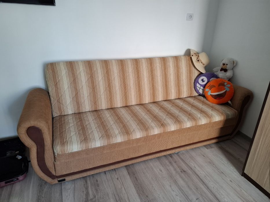 Canapea extensibilă 225×85 cm strânsă