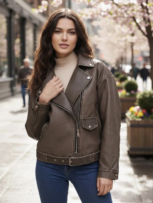 Кожанка косуха в идеальном состоянии