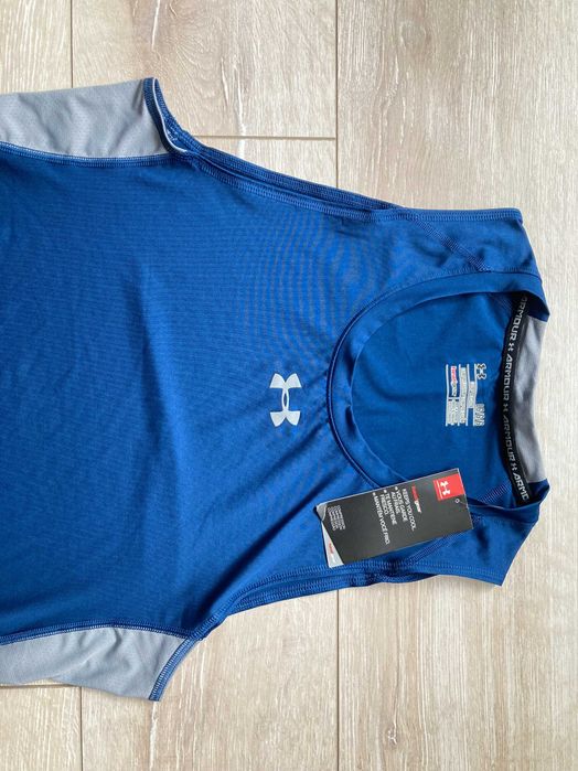 НОВ Under Armour Heat Gear Compression потник тениска без ръкави L