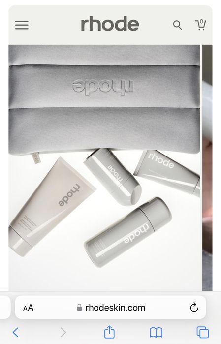 Rhode Gray Makeup Bag Оригинален козметичен несесер чанта за гримове