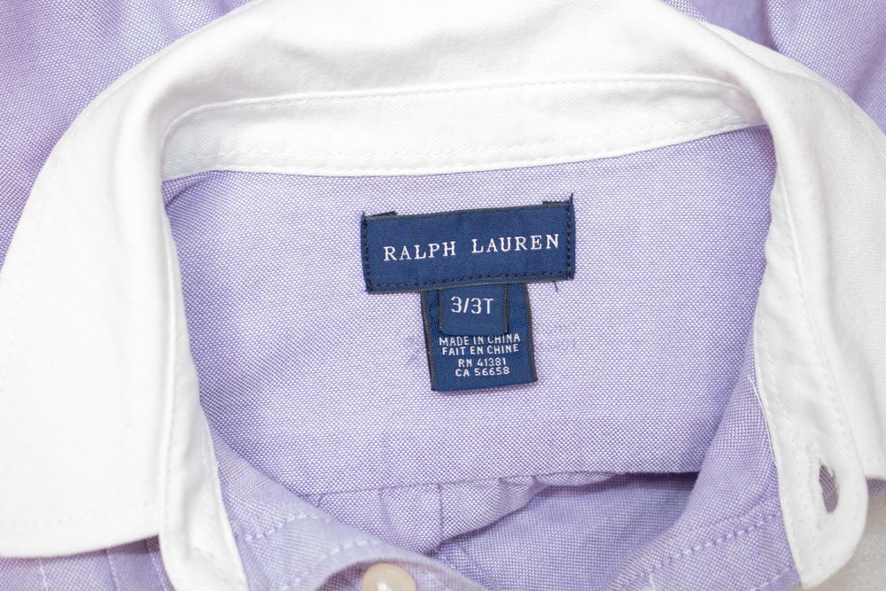 Ralph Lauren оригинална рокличка за момиче бледо лилава 3год