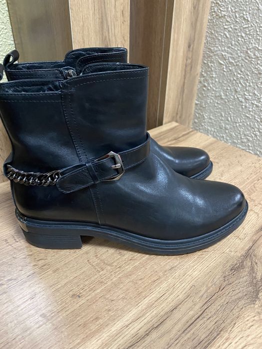 Сапоги, сапожки  кожанные