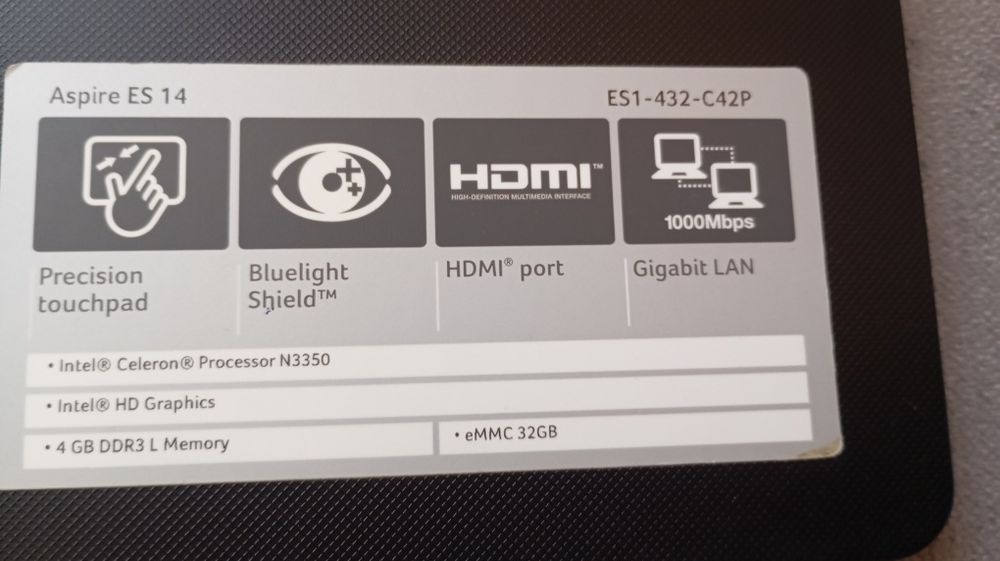 Лаптоп Acer Aspire ES 14