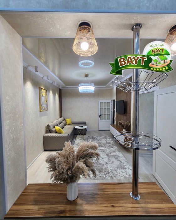 Метро 1в2комнатная Чиланзар-16квартал Евроремонт (38м) балкон1.5/6