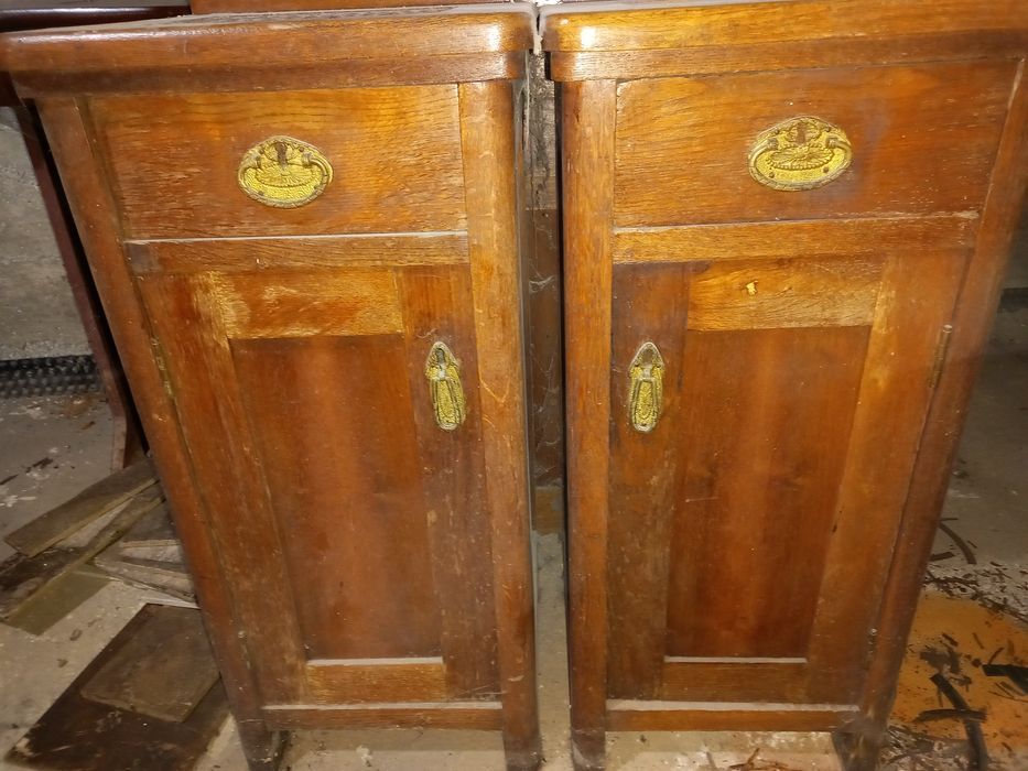 Comodă cu oglindă lemn masiv