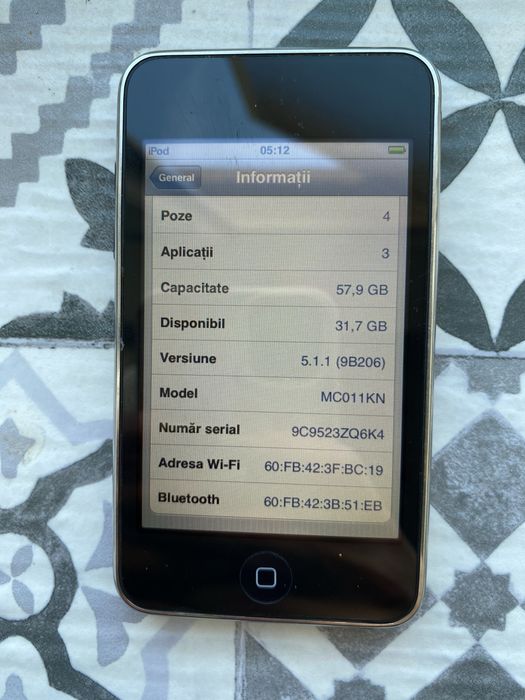 ipod touch 3rd A1318 64 gb