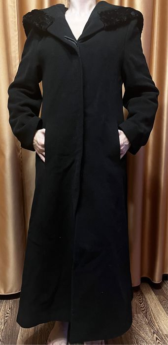 Palton lung marime s lana 70%