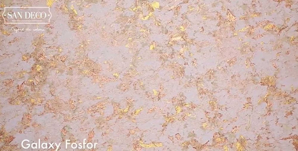 San Deco Декоративна мазилка с Фосфорни нишки - Galaxy fosfor 2.5л.