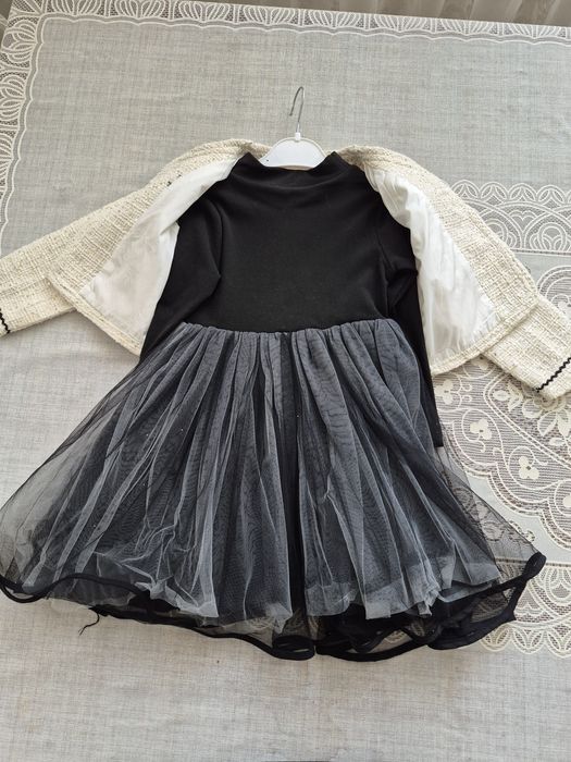 Нарядное детское платье с пиджаком.