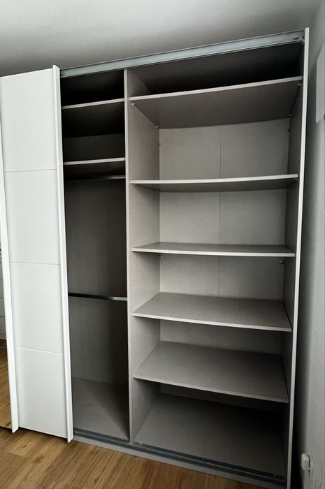 Dressing/Dulap 315/220/60 cm 3 usi culisante alb/oglinda