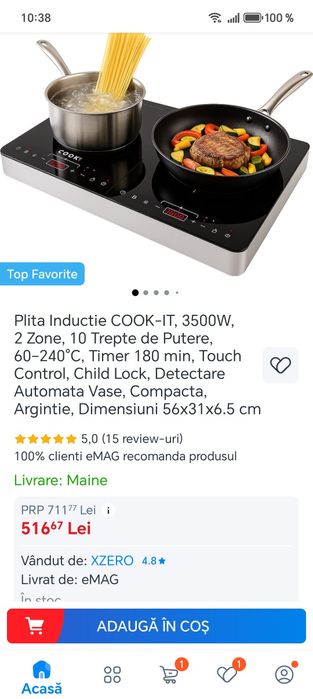 Plita inducție dubla  Cook It noua