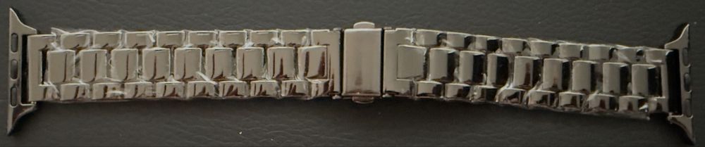 Черна метална каишка за apple watch 42/44/45/46/49
