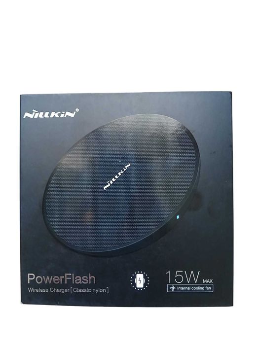 Încărcător Wireless Nillkin MC035 PowerFlash 15W, Qi Fast Charge, Classic Nylon