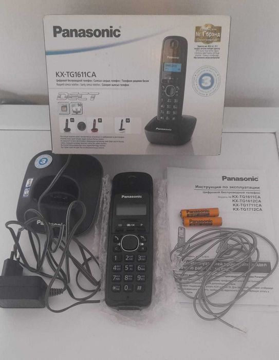 Цифровой беспроводной телефон Panasonic KXTG 1611CA Новый