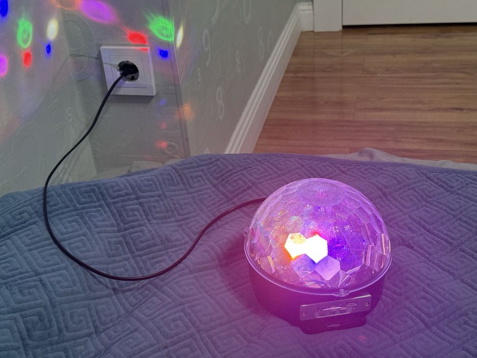 LED диско-шар / светомузыка с эффектом 360°