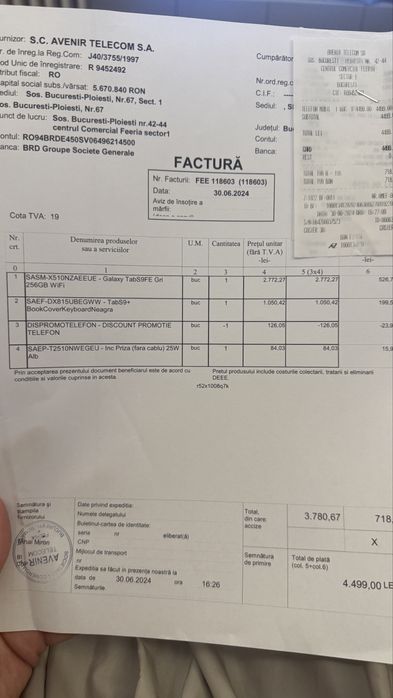 Tableta cu tastatura Galaxy TabS9FE Gri 256GB WiFi super oferta