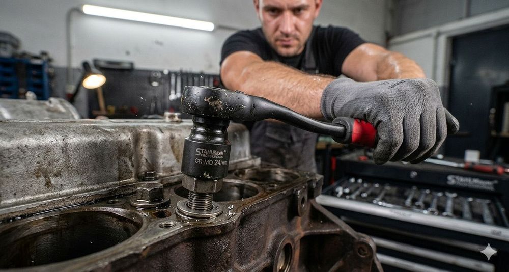 Професионално Ударно гедоре 1/2" 37 части STAHLMAYER куфар вложки