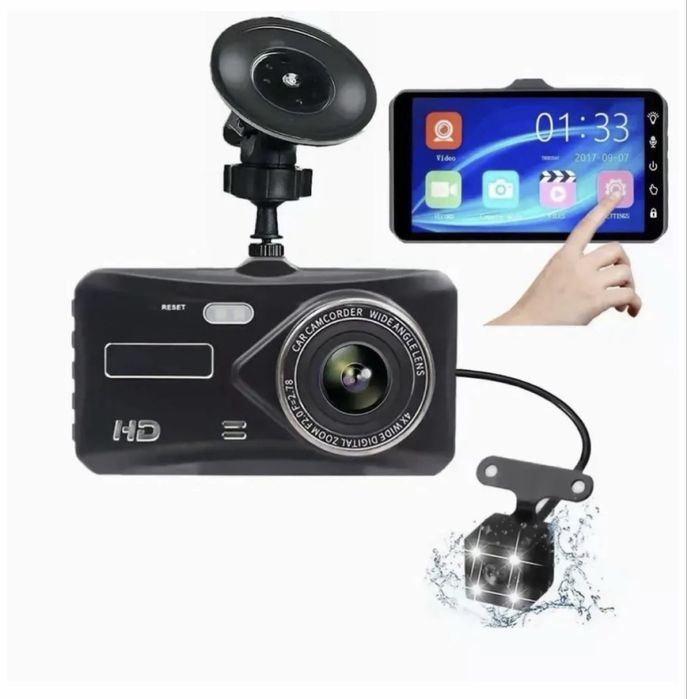 Автомобильный видеорегистратор/ Avtomobil kamerasi Dual lens BlackBox