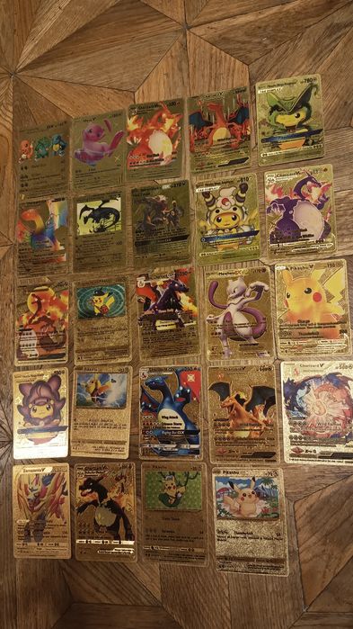 Золотистые карточки Pokemon