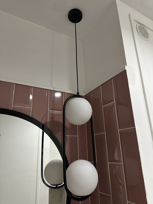 Подвесной бра в черном цвете