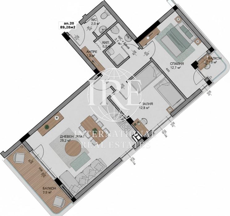 3-стаен в Варна-Владиславово площ 102 цена 149900