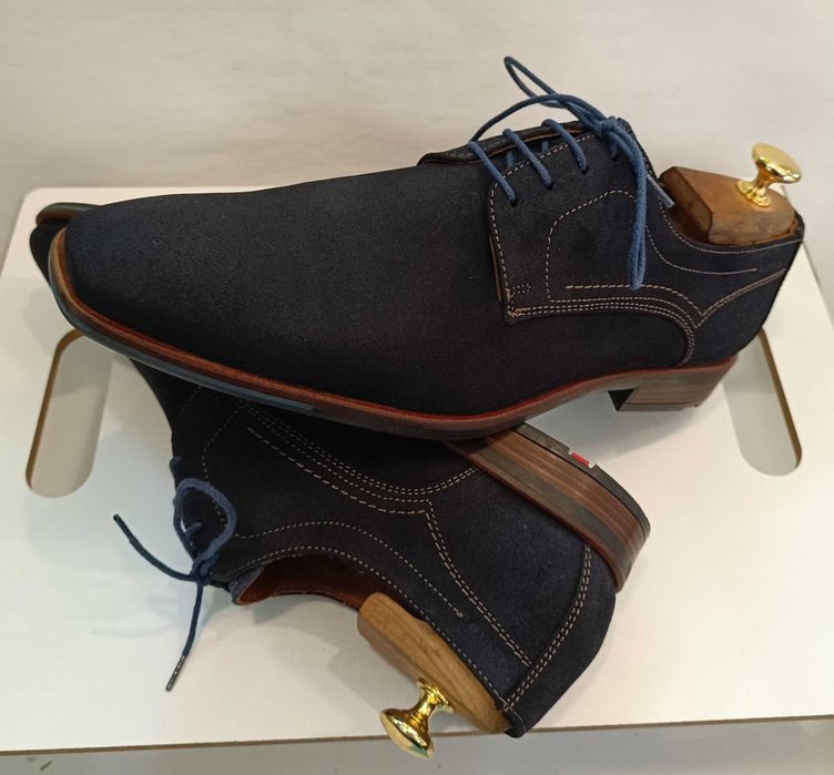 Pantofi derby plain toe 43 premium LLOYD NOI piele naturala moale