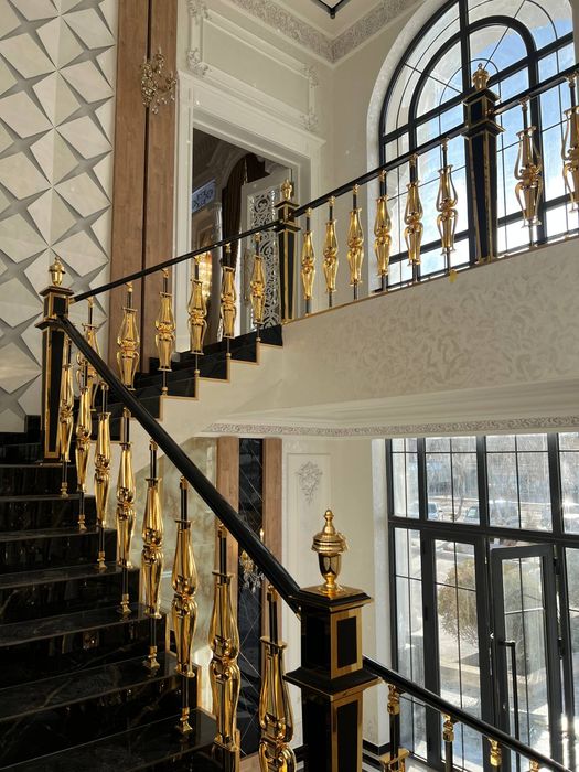 Установка перила из нержавейки