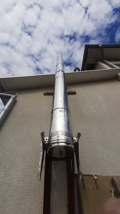 Horn, Cos de fum, inox izolat.