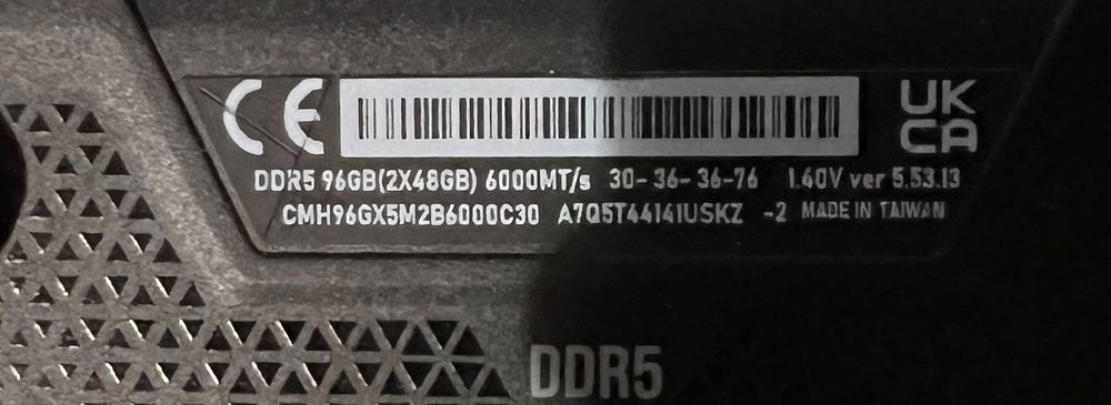 Memorie ram CORSAIR RGB, 96gb (2x48GB) DDR5