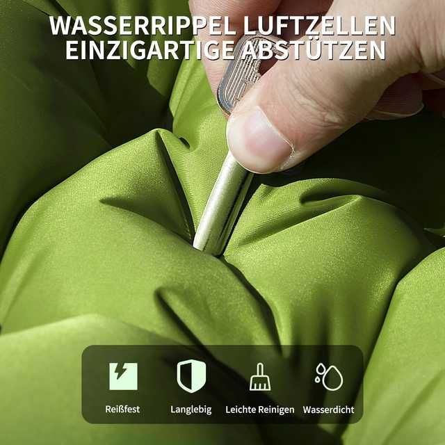 Saltea Autogonflabila,10cm, Cu Pompa Picior, 2 Persoane TRANSP GRATUIT