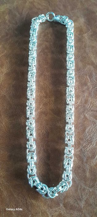 65/Сребърен Синджир Кралска плетка-112грама.