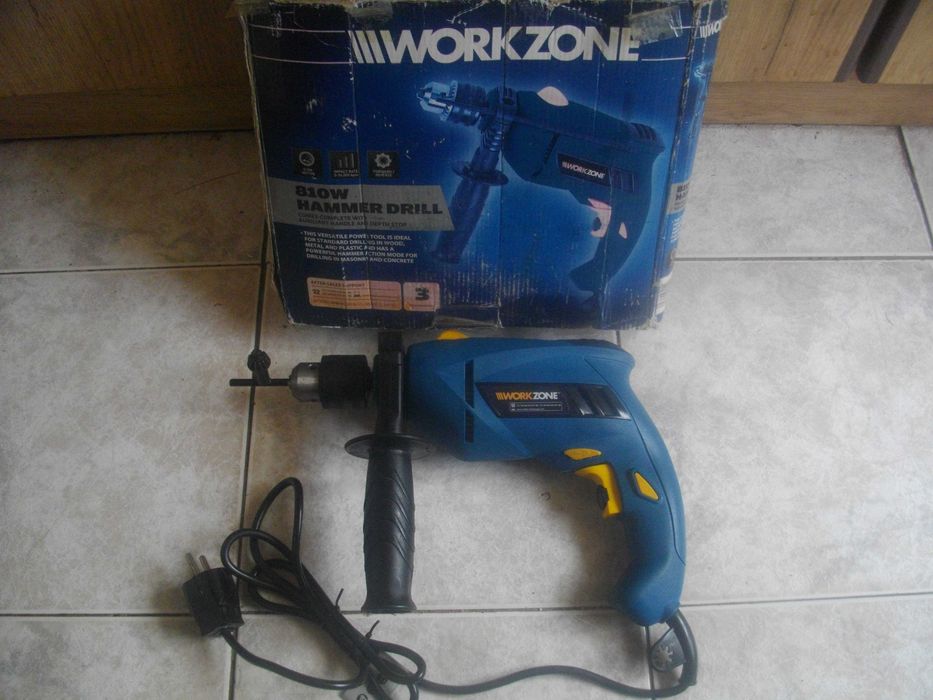 Workzone Австрия/Германия 810W/500W Оригинална Ударна Бормашина-Дрелка