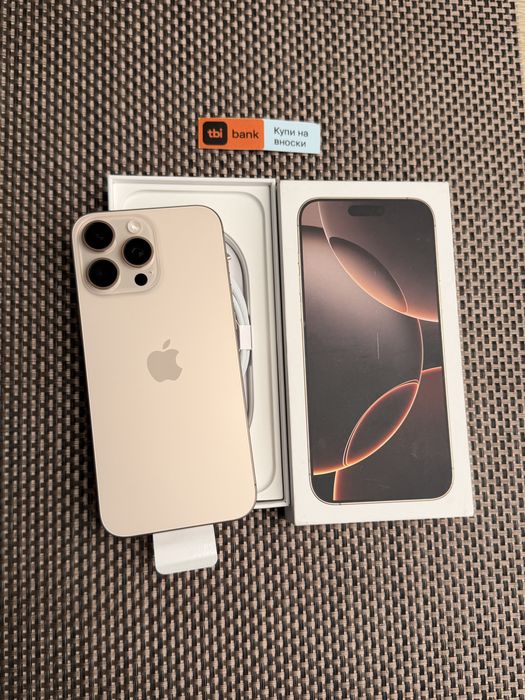 НОВ! 512Gb*ЛИЗИНГ* iPhone 16 Pro Max Desert Titanium / Гаранция