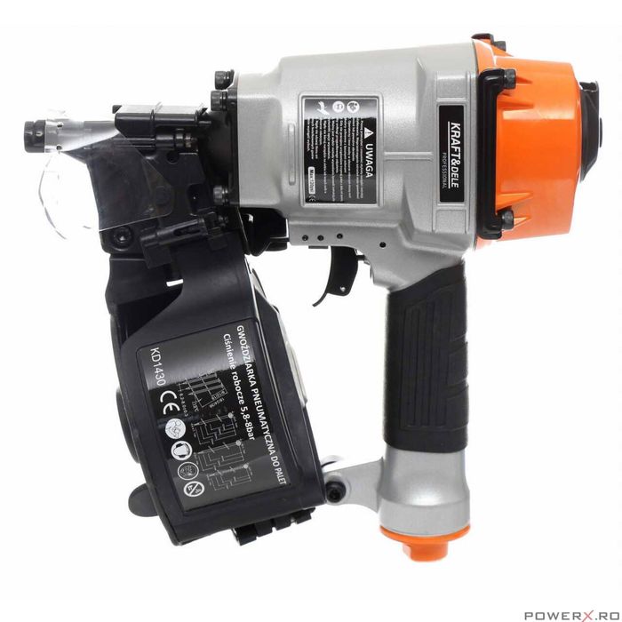 Capsator pneumatic pentru cuie, dimensiuni 25-57 mm, Kraft