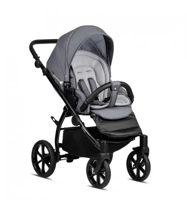Бебешка количка Buba Zaza 3в1, Dark Grey