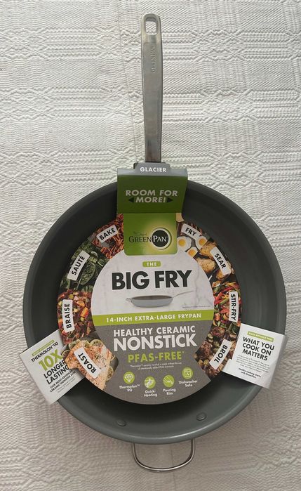 Тиган, керамично покритие, 35 см, GreenPan - Big Fry