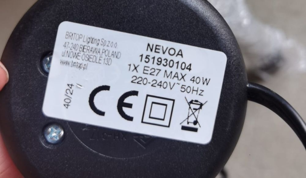 Lampă de podea, Spot Light Dove, 1xE27, 40W, metal negru, abajur gri